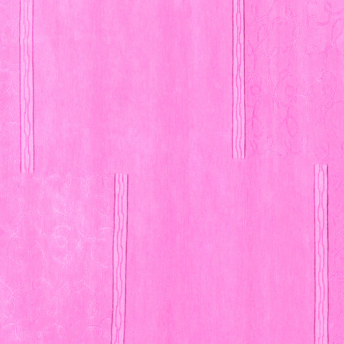 Square Machine Washable Solid Pink Modern Rug, wshabs1868pnk
