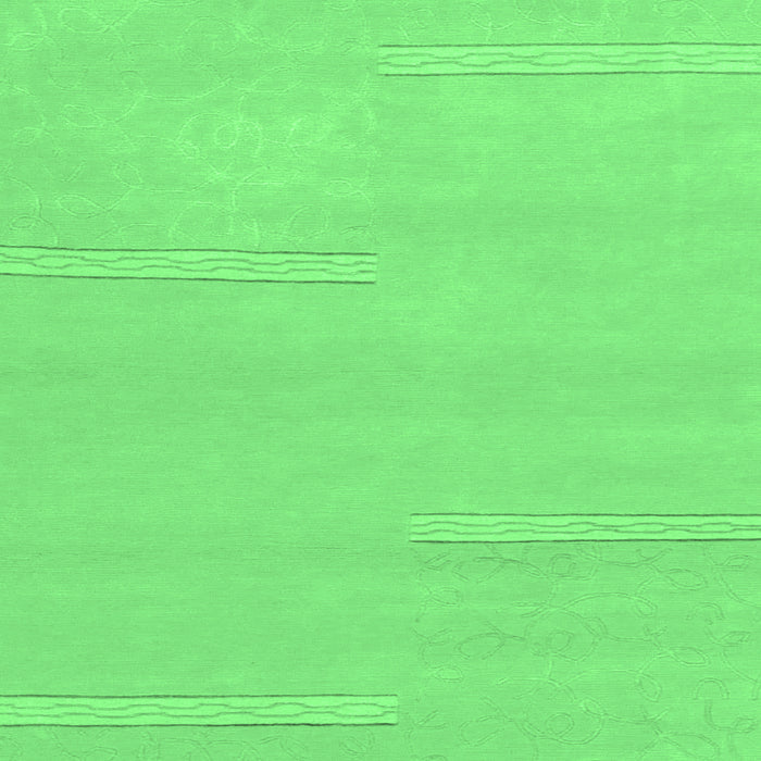 Square Solid Emerald Green Modern Rug, abs1868emgrn
