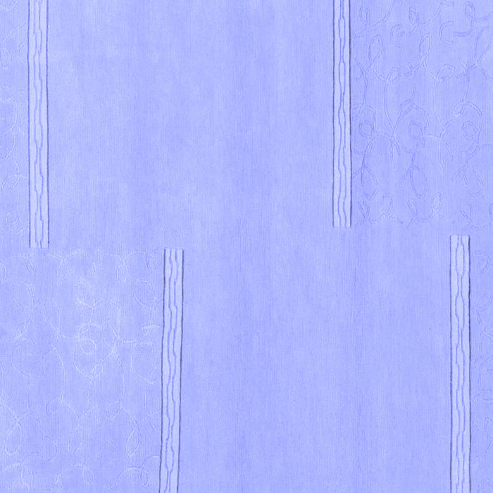 Square Machine Washable Solid Blue Modern Rug, wshabs1868blu