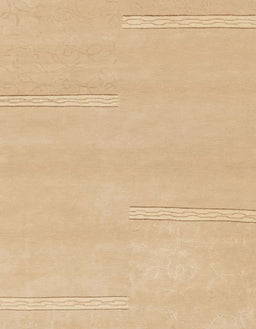 Machine Washable Abstract Yellow Rug, wshabs1868