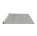 Sideview of Machine Washable Solid Gray Modern Rug, wshabs1868gry