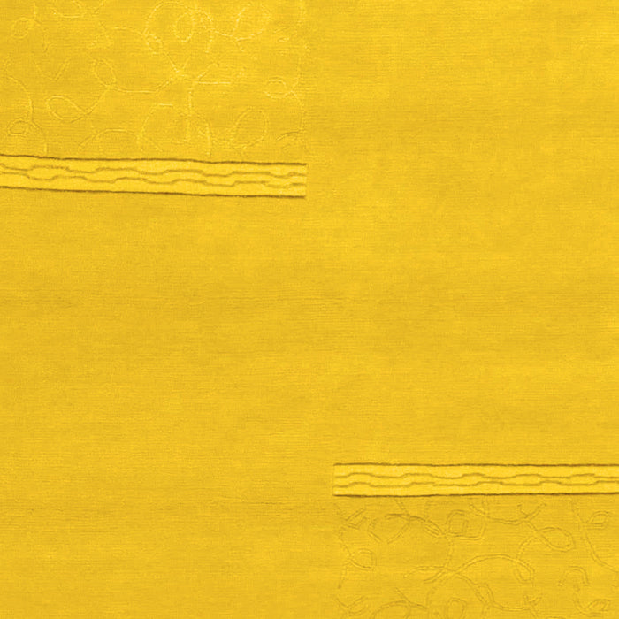 Solid Yellow Modern Rug, abs1868yw