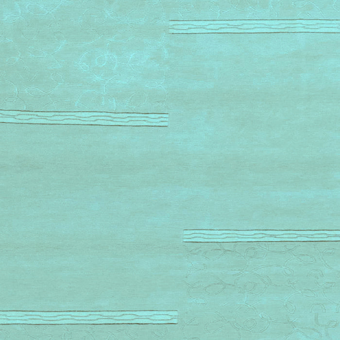 Square Machine Washable Solid Light Blue Modern Rug, wshabs1868lblu