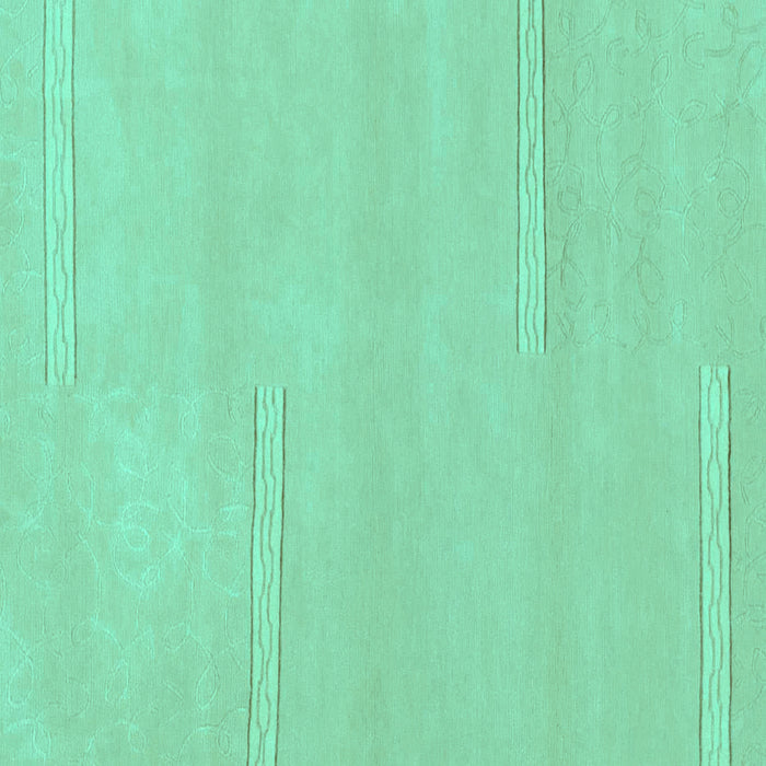 Square Machine Washable Solid Turquoise Modern Area Rugs, wshabs1868turq