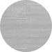 Round Solid Gray Modern Rug, abs1868gry