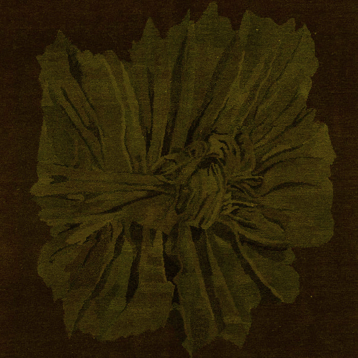 Machine Washable Abstract Yellow Modern Rug, wshabs1869yw