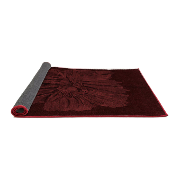 Abstract Red Modern Area Rugs