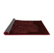 Abstract Red Modern Area Rugs