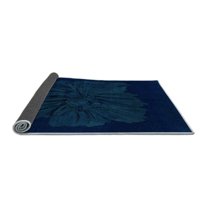 Sideview of Abstract Light Blue Modern Rug, abs1869lblu