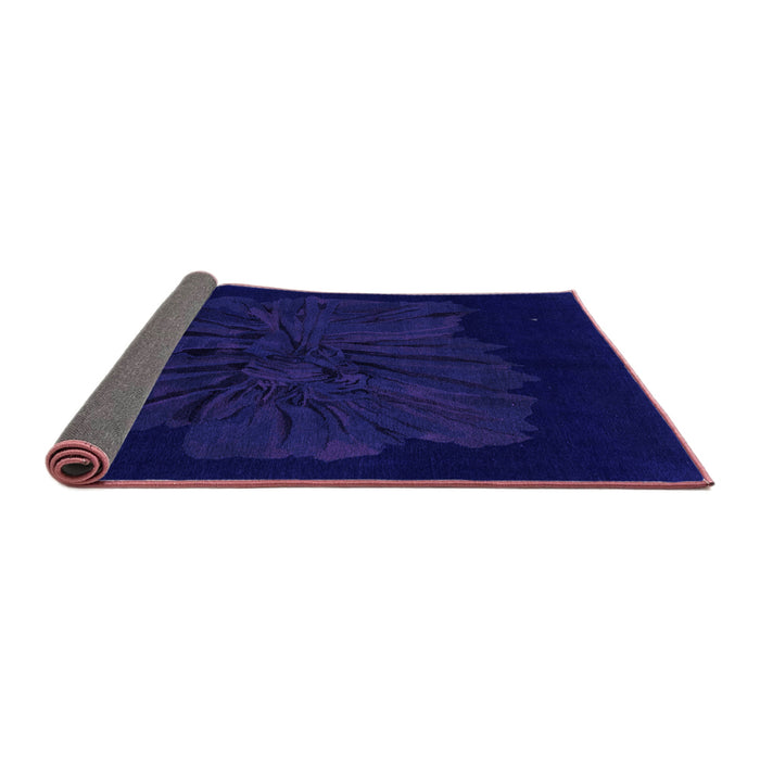 Sideview of Abstract Purple Modern Rug, abs1869pur