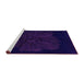 Sideview of Machine Washable Abstract Pink Modern Rug, wshabs1869pnk