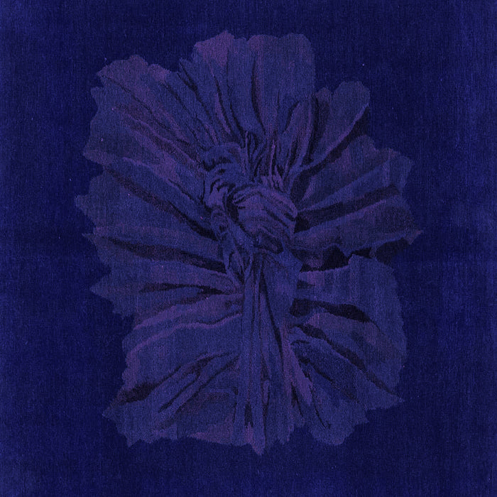 Square Abstract Purple Modern Rug, abs1869pur