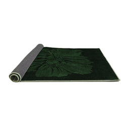 Sideview of Abstract Emerald Green Modern Rug, abs1869emgrn