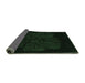 Sideview of Abstract Emerald Green Modern Rug, abs1869emgrn