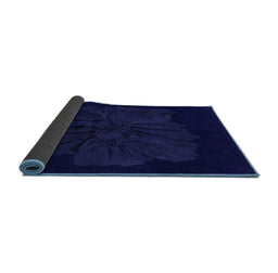 Sideview of Abstract Blue Modern Rug, abs1869blu