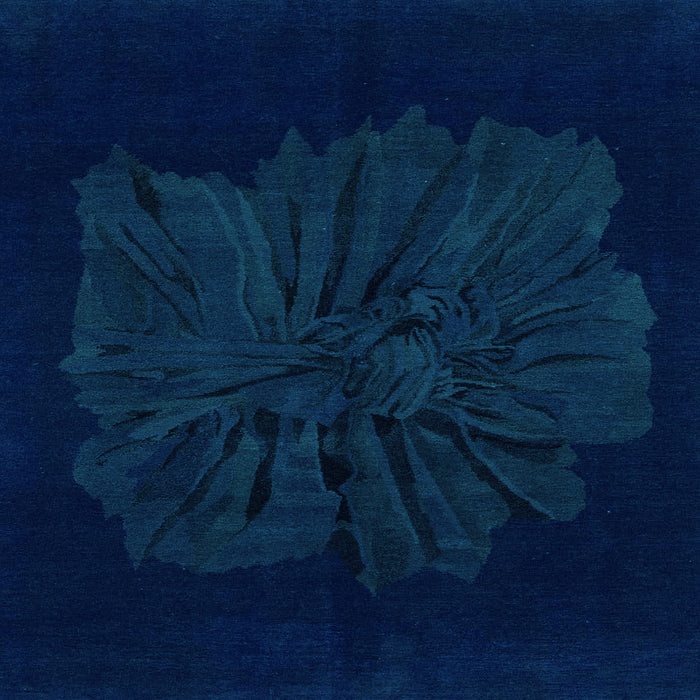 Square Abstract Light Blue Modern Rug, abs1869lblu