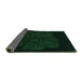 Sideview of Abstract Green Modern Rug, abs1869grn