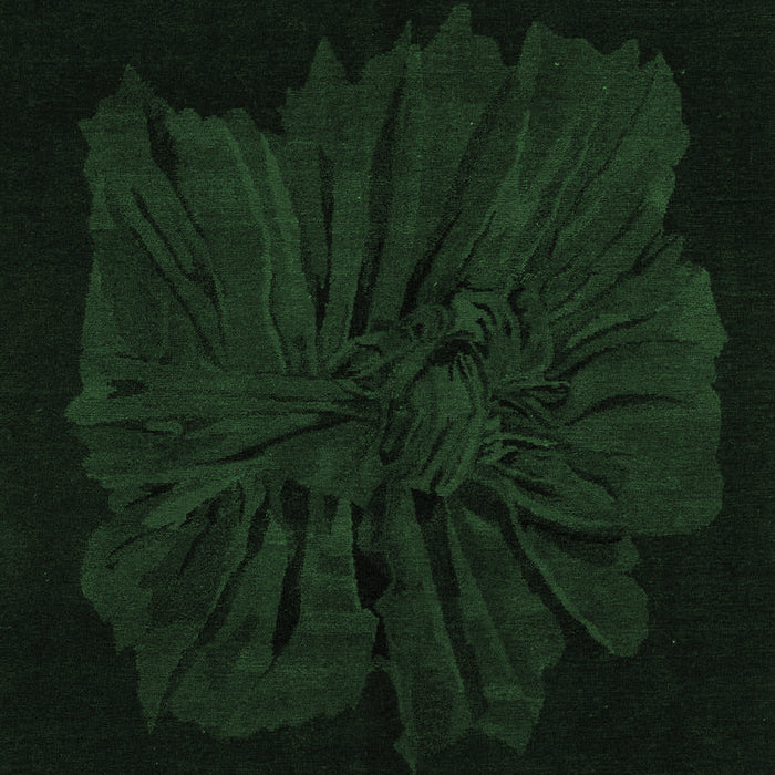 Machine Washable Abstract Emerald Green Modern Area Rugs, wshabs1869emgrn