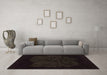 Machine Washable Abstract Brown Modern Rug in a Living Room,, wshabs1869brn