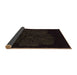 Sideview of Abstract Brown Modern Rug, abs1869brn