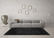 Machine Washable Abstract Gray Modern Rug in a Living Room,, wshabs1869gry