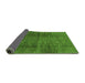 Sideview of Abstract Green Modern Rug, abs186grn