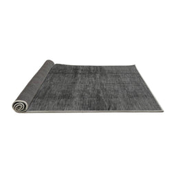 Sideview of Abstract Gray Modern Rug, abs186gry
