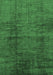 Machine Washable Abstract Emerald Green Modern Area Rugs, wshabs186emgrn