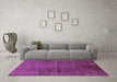 Machine Washable Abstract Purple Modern Area Rugs in a Living Room, wshabs186pur