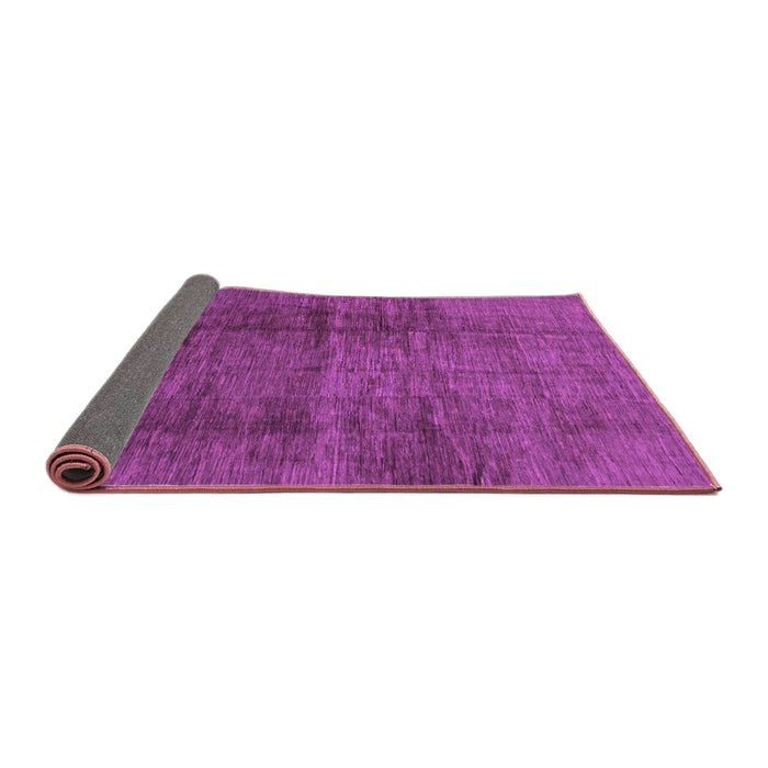 Sideview of Abstract Purple Modern Rug, abs186pur