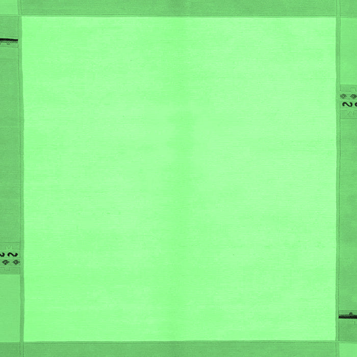 Square Solid Emerald Green Modern Rug, abs1870emgrn
