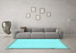 Machine Washable Solid Light Blue Modern Rug in a Living Room, wshabs1870lblu