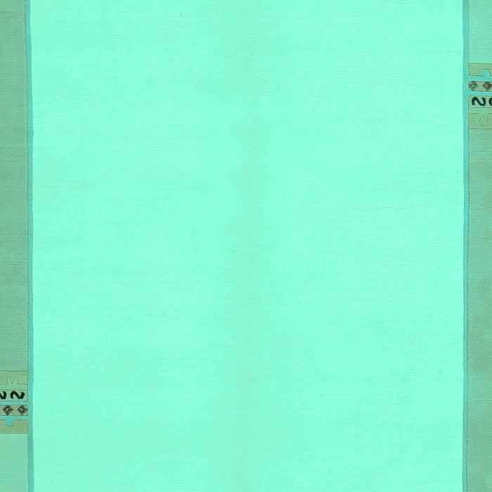 Machine Washable Solid Turquoise Modern Area Rugs, wshabs1870turq