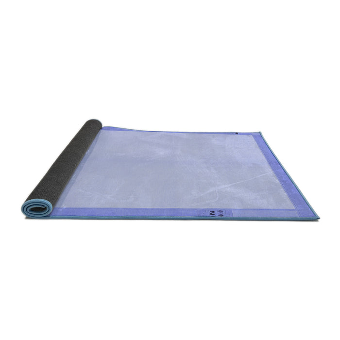 Sideview of Solid Blue Modern Rug, abs1870blu