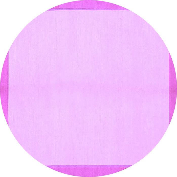 Round Solid Purple Modern Rug, abs1870pur