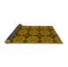 Sideview of Abstract Yellow Modern Rug, abs1871yw