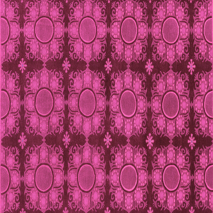 Square Machine Washable Abstract Pink Modern Rug, wshabs1871pnk
