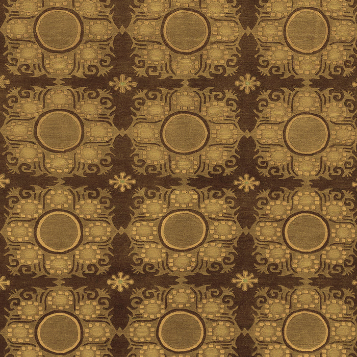 Machine Washable Abstract Brown Modern Rug, wshabs1871brn