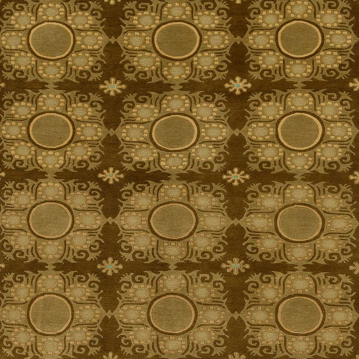 Abstract Dark Brown Modern Rug, abs1871