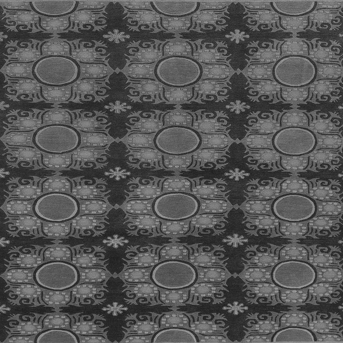 Square Machine Washable Abstract Gray Modern Rug, wshabs1871gry