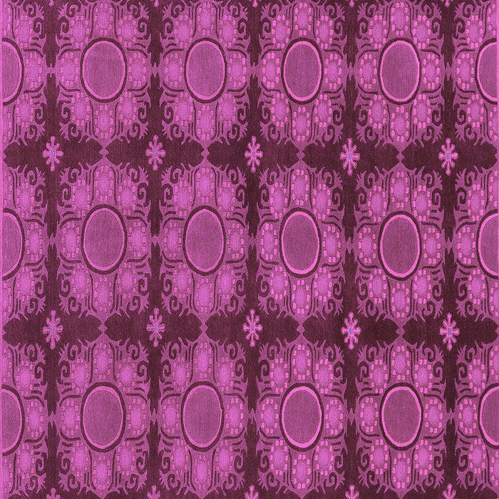 Square Machine Washable Abstract Purple Modern Area Rugs, wshabs1871pur