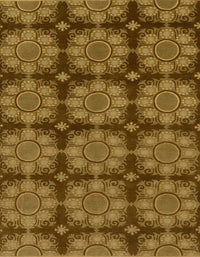 Machine Washable Abstract Dark Golden Brown Rug, wshabs1871