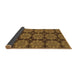 Sideview of Abstract Brown Modern Rug, abs1871brn