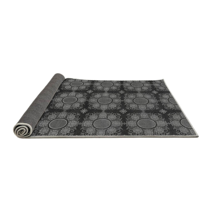 Sideview of Abstract Gray Modern Rug, abs1871gry