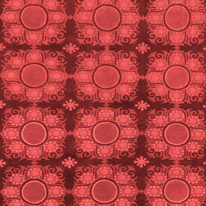 Machine Washable Abstract Red Modern Rug, wshabs1871red