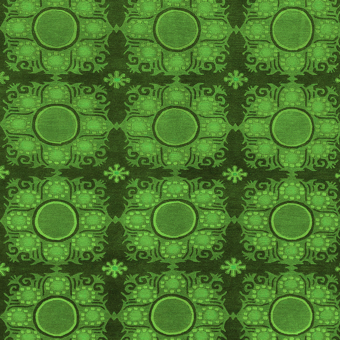 Machine Washable Abstract Green Modern Area Rugs, wshabs1871grn