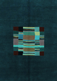 Abstract Light Blue Modern Rug, abs1872lblu