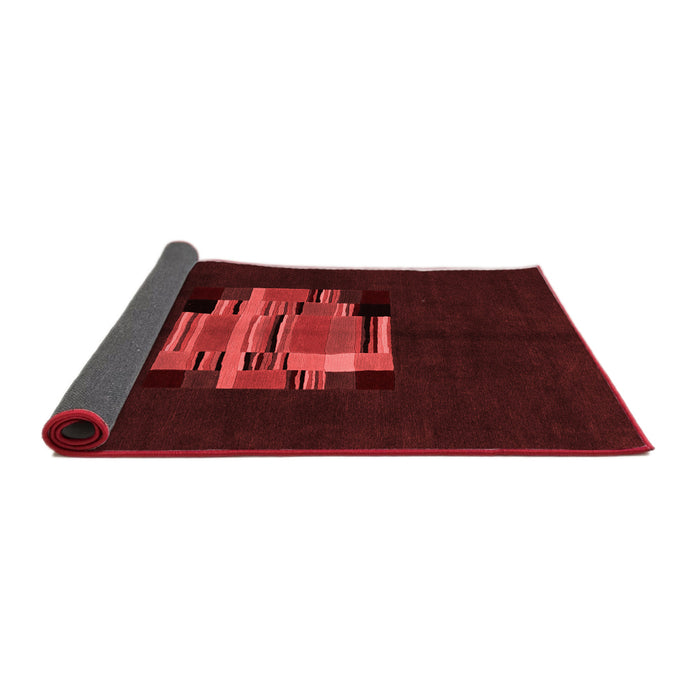 Abstract Red Modern Area Rugs
