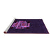 Sideview of Machine Washable Abstract Purple Modern Area Rugs, wshabs1872pur