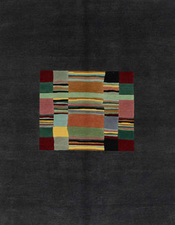 Abstract Taupe Brown Modern Rug, abs1872